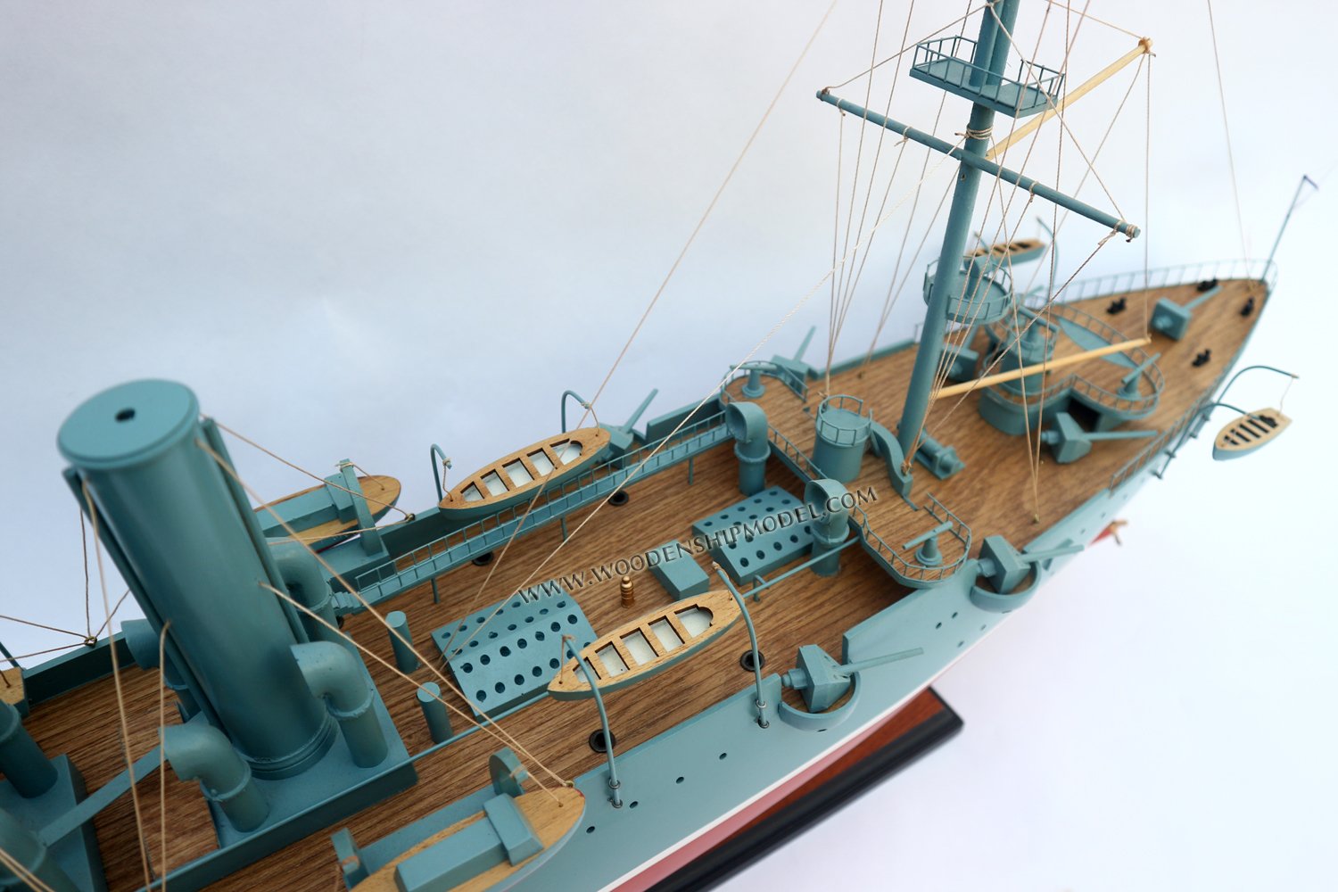 Handcrafted Cruiser Aurora War Ship Model