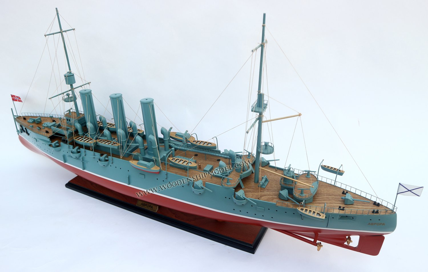 Appopa Handcrafted Cruiser Aurora War Ship Model