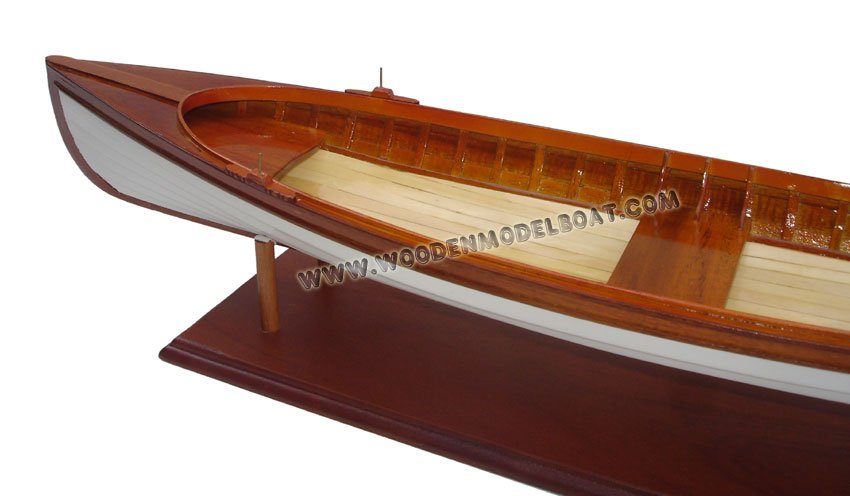 wooden model boat