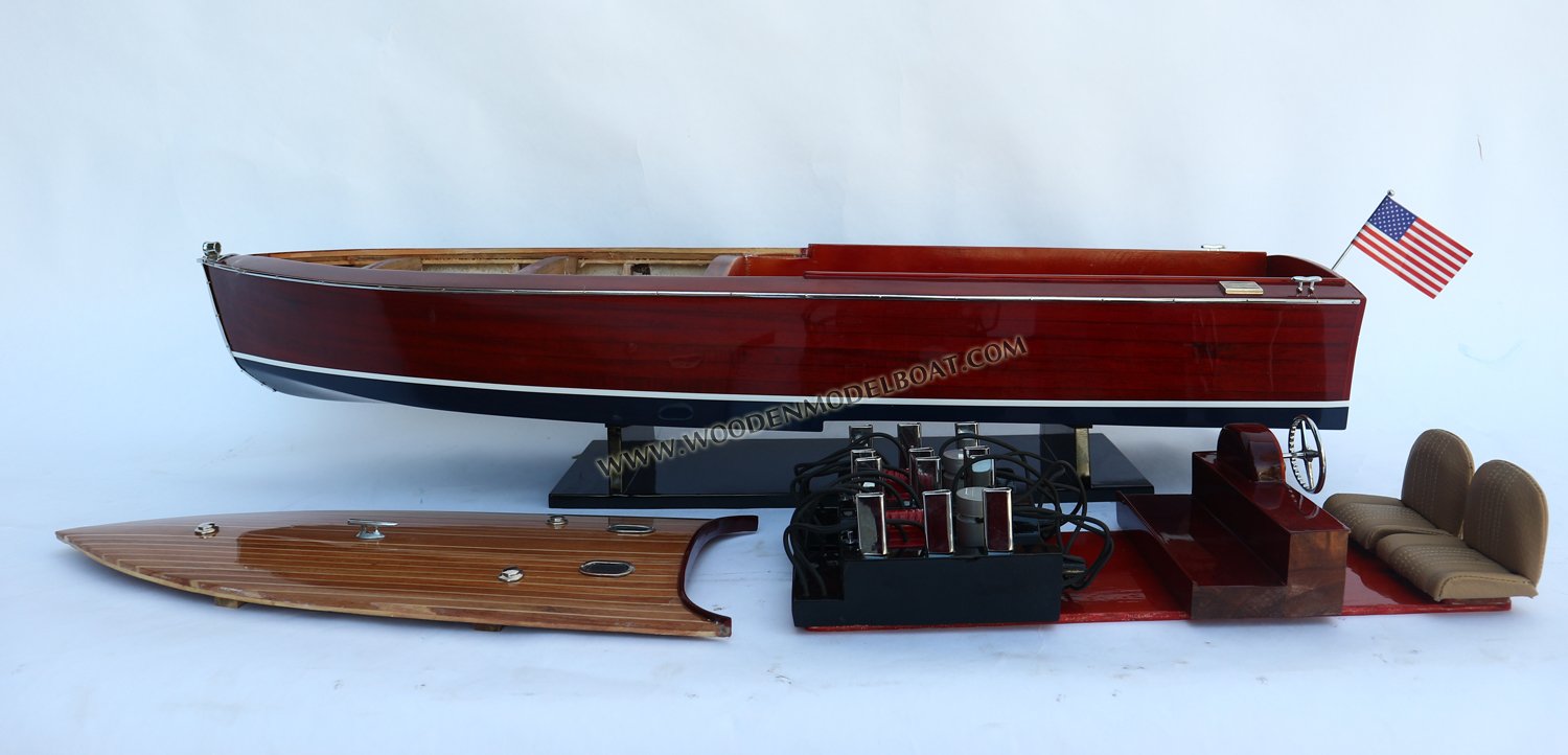 Handcrafted boat model Miss America IX, hand-crafted boat model toyota ponam, Miss America IX boat model yacht, wooden boat model Miss America IX, scratch built boat model toyota ponam, Miss America IX model ready for display, scratch built model yacht, hand made yacht Miss America IX, toyota ponam yacht display model