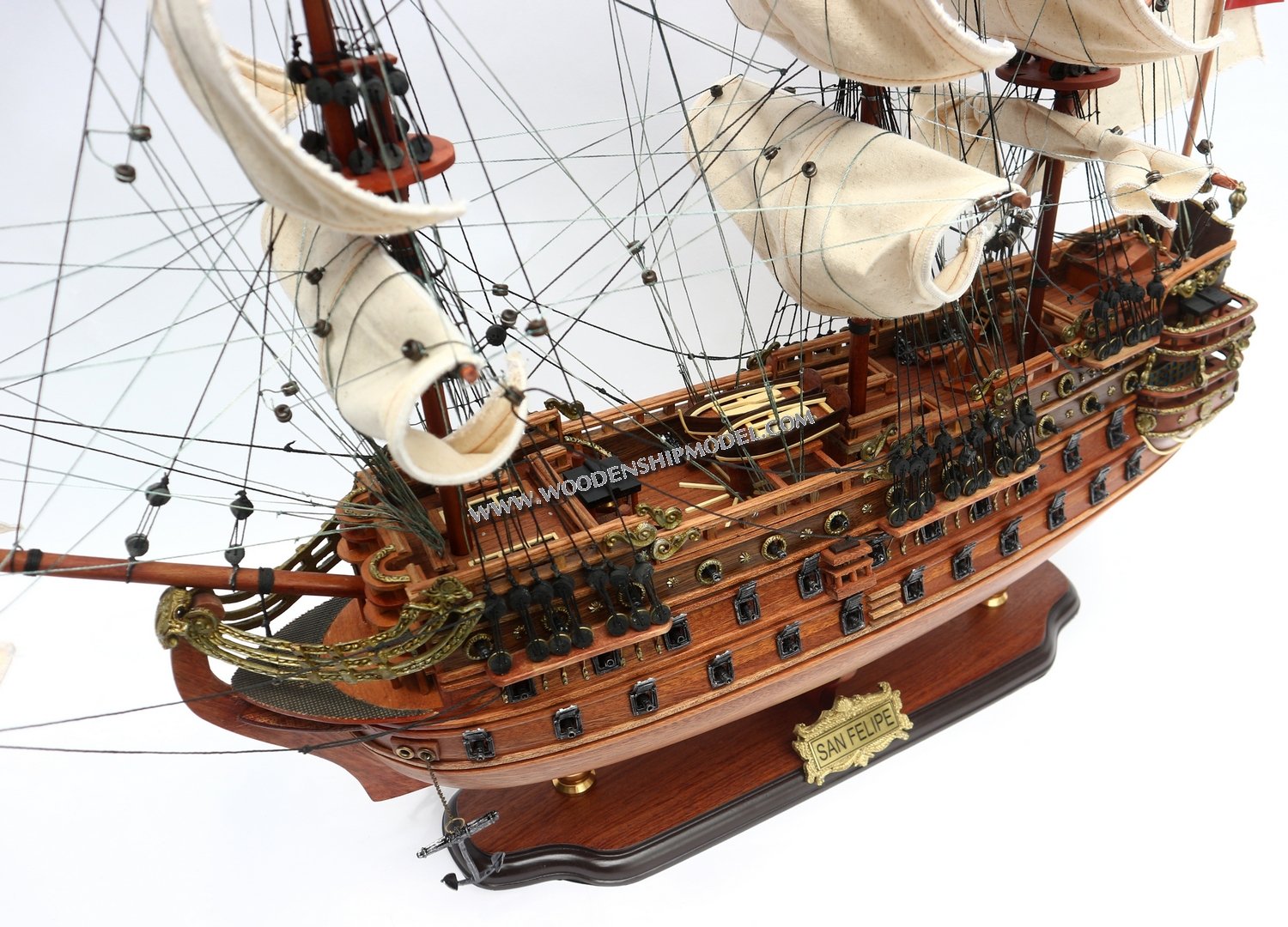 Model Ship San Felipe  Deck View
